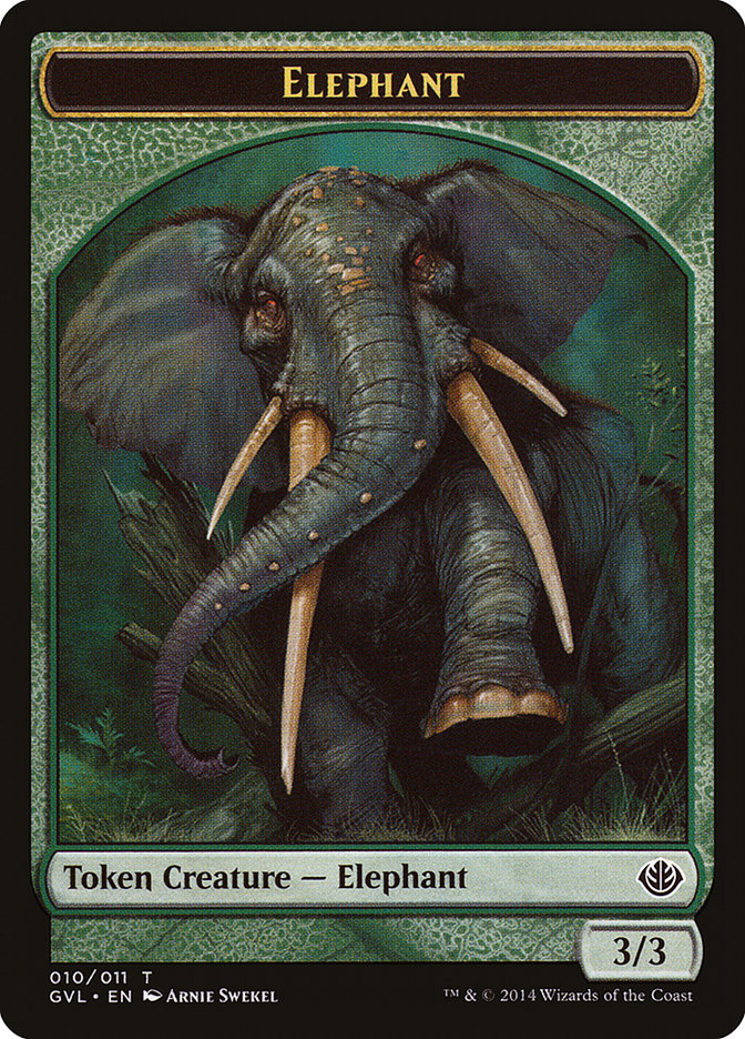 Elephant (Duel Decks Anthology: Garruk vs. Liliana Tokens #10)