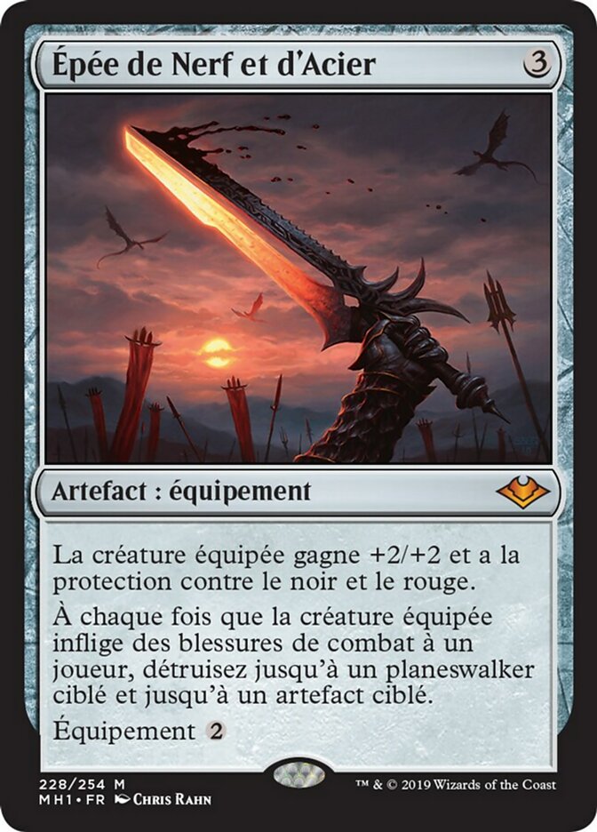 Épée de Nerf et d'Acier (Sword of Sinew and Steel) · Modern Horizons (MH1)  #228 · Scryfall Magic The Gathering Search