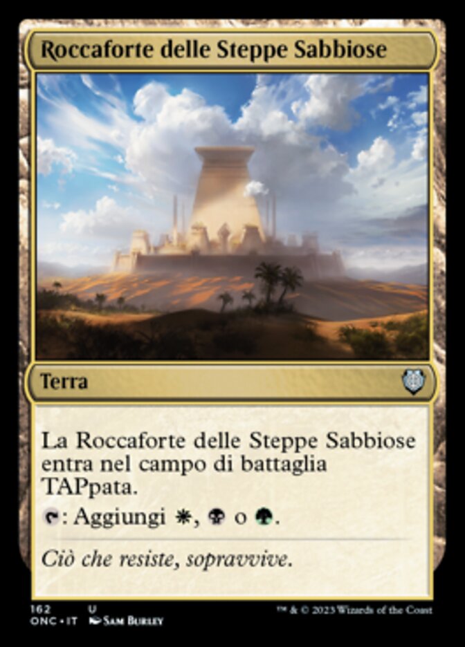 Sandsteppe Citadel (Phyrexia: All Will Be One Commander #162)