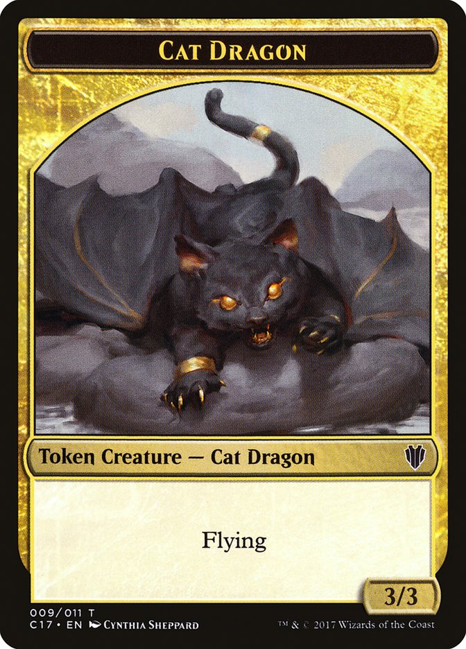 Cat Dragon (Commander 2017 Tokens #9)