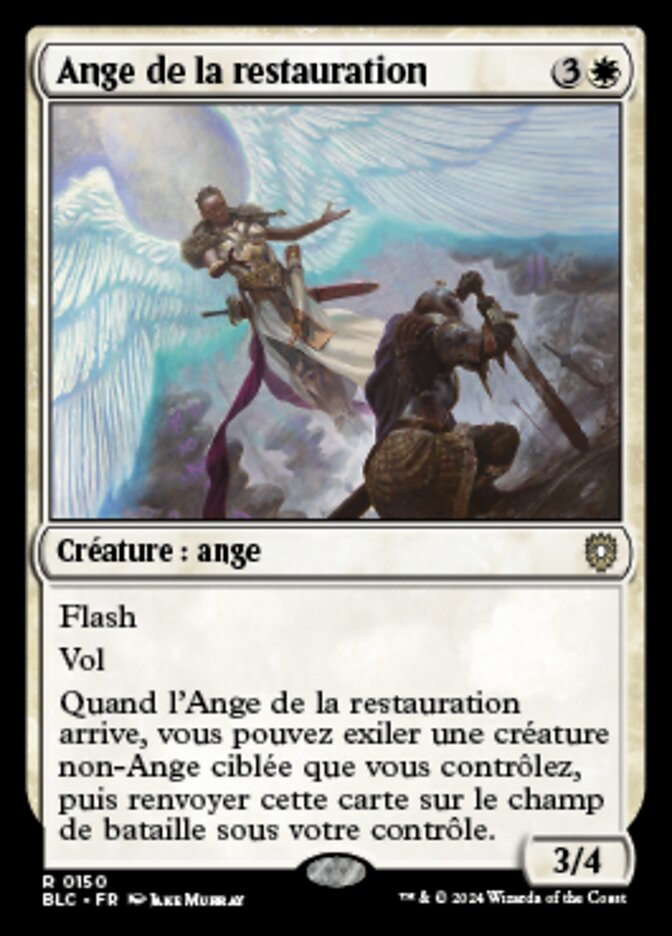 Restoration Angel (Bloomburrow Commander #150)