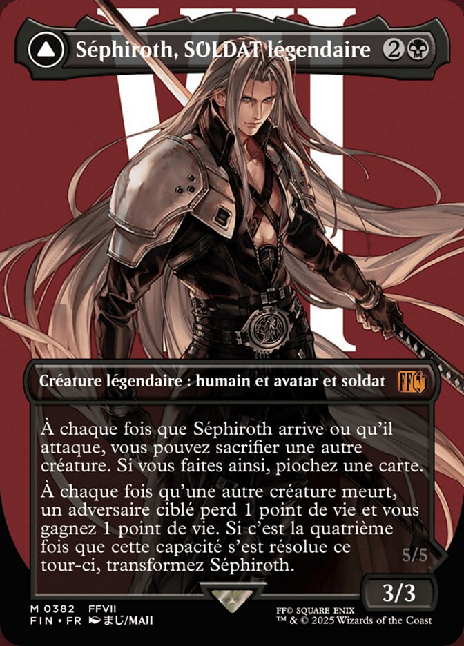 Séphiroth, SOLDAT légendaire