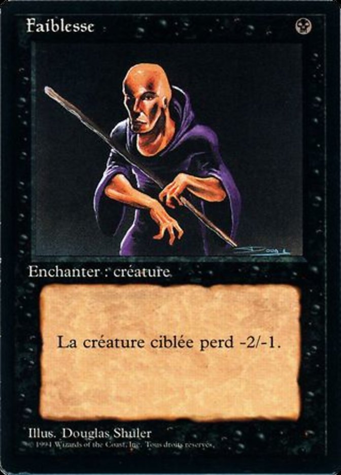 Weakness (Foreign Black Border #136)