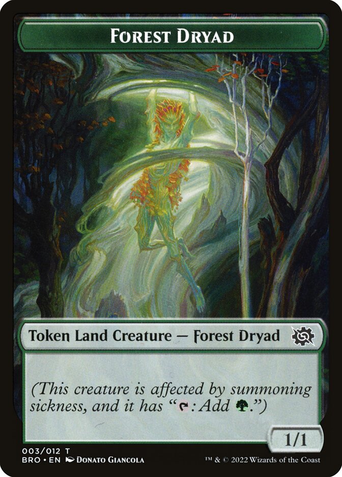 Forest Dryad (The Brothers' War Tokens #3)