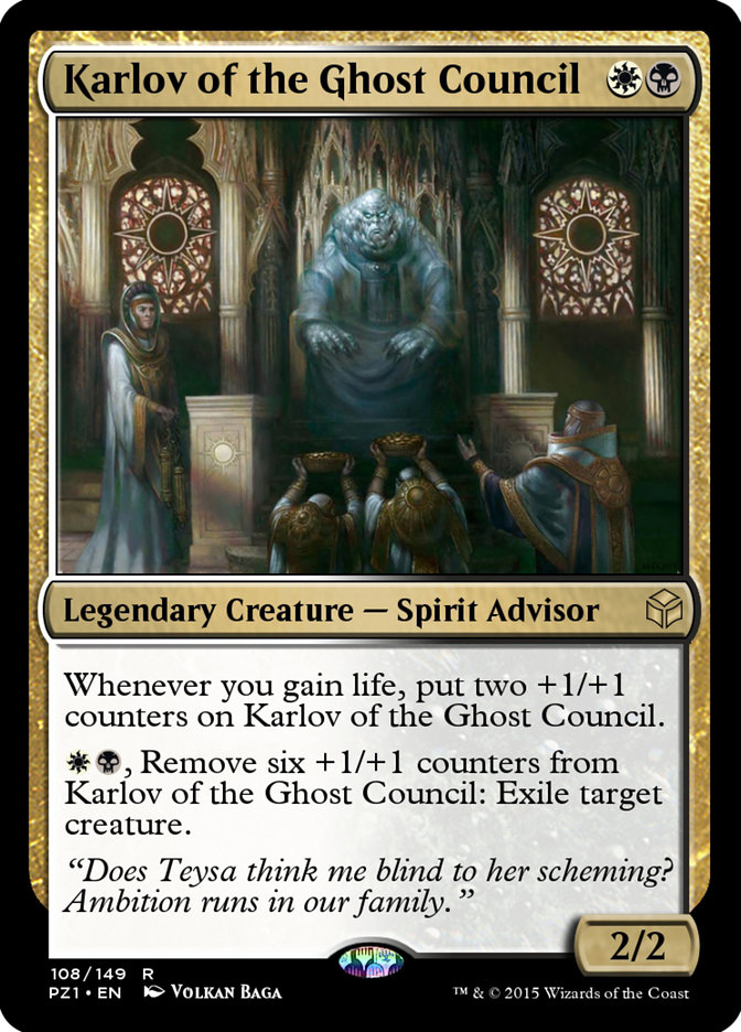 Karlov of the Ghost Council (Legendary Cube Prize Pack #108)