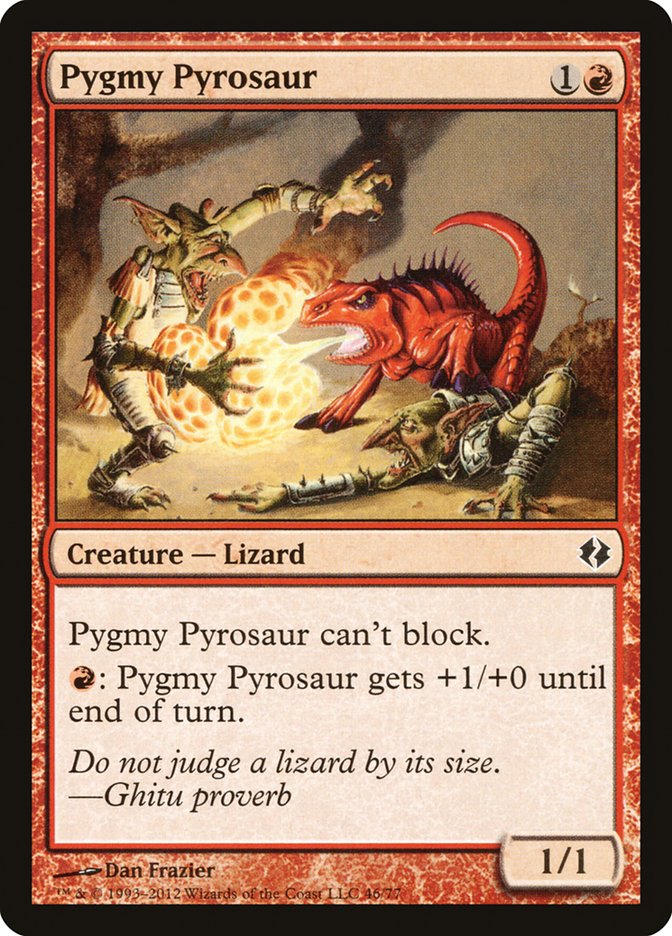 Pygmy Pyrosaur (Duel Decks: Venser vs. Koth #46)