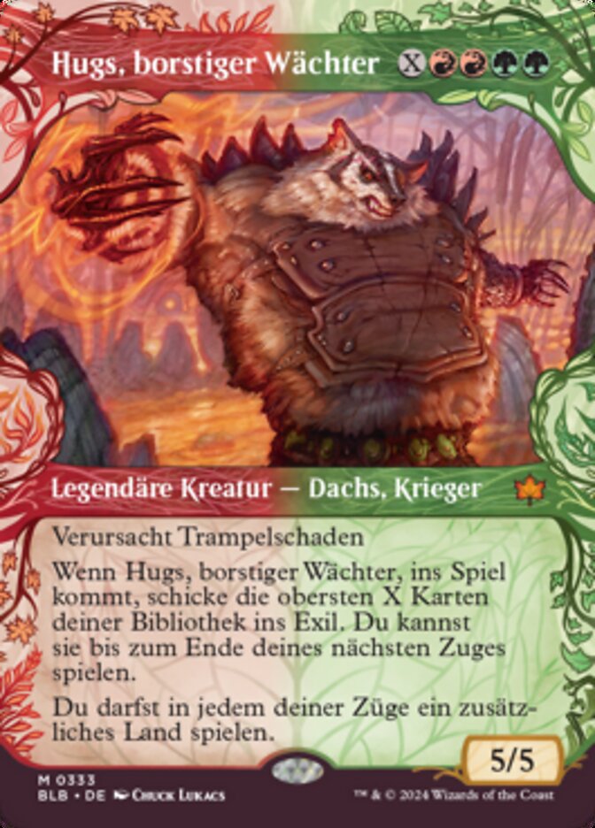 Hugs, borstiger Wächter