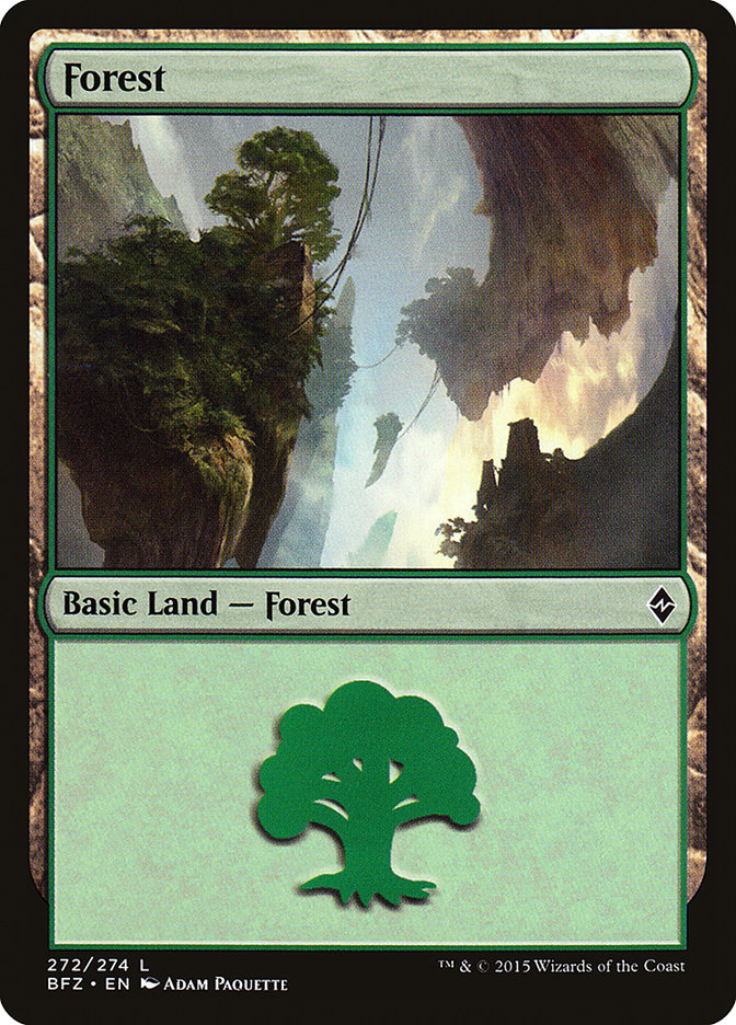 Forest (Battle for Zendikar #272a)