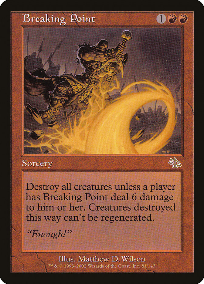 Breaking Point · Judgment (JUD) #81 · Scryfall Magic The Gathering