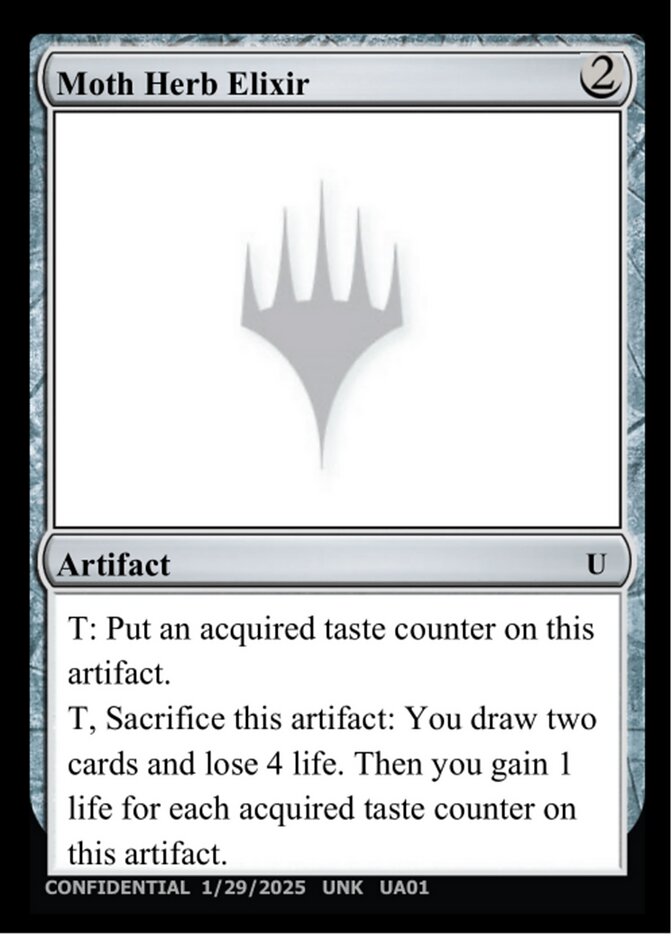 Moth Herb Elixir MTG card