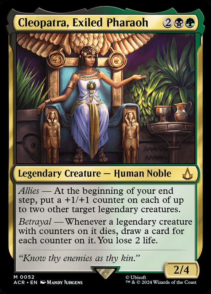 Cleopatra, Exiled Pharaoh - Assassin's Creed - MTG Print