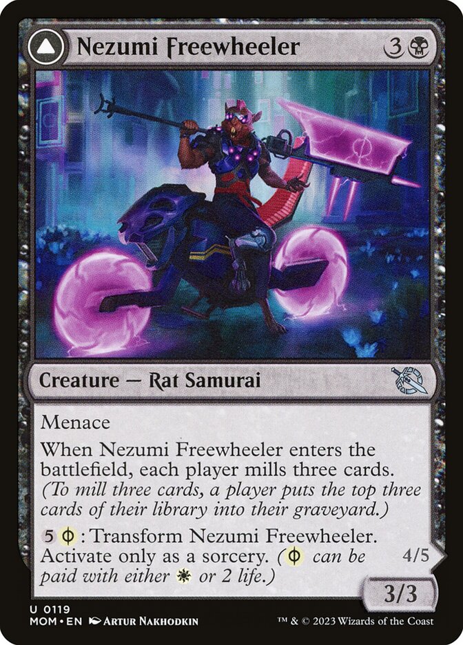 Nezumi Freewheeler // Hideous Fleshwheeler (MOM)