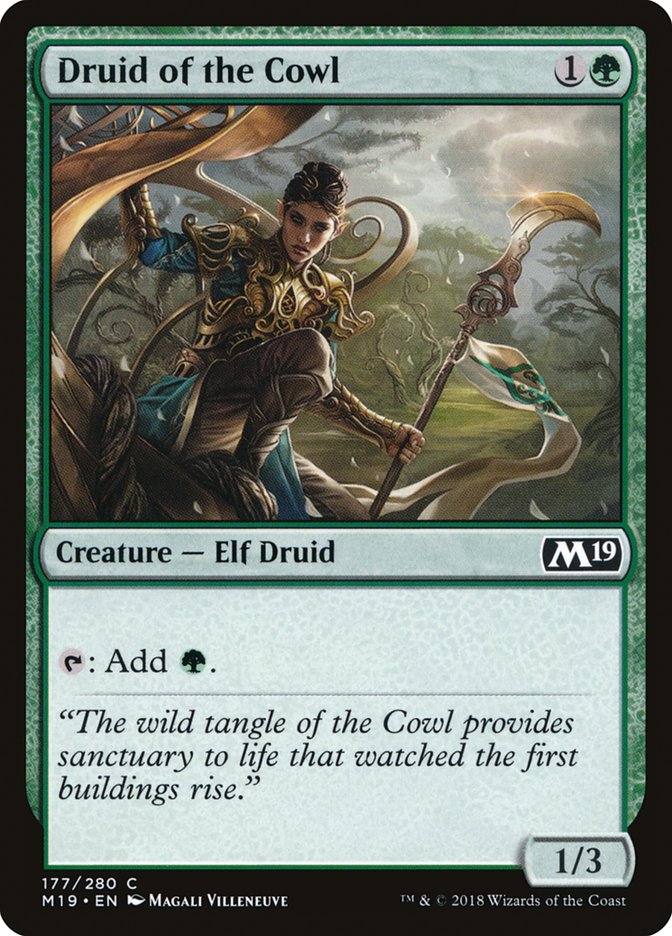 Druid of the Cowl (Core Set 2019 #177)