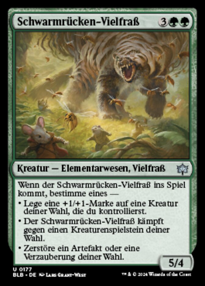 Schwarmrücken-Vielfraß