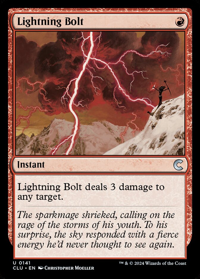 Lightning Bolt (Ravnica: Clue Edition #141)