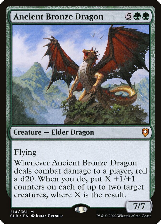 Ancient Bronze Dragon (Commander Legends: Battle for Baldur's Gate #214)