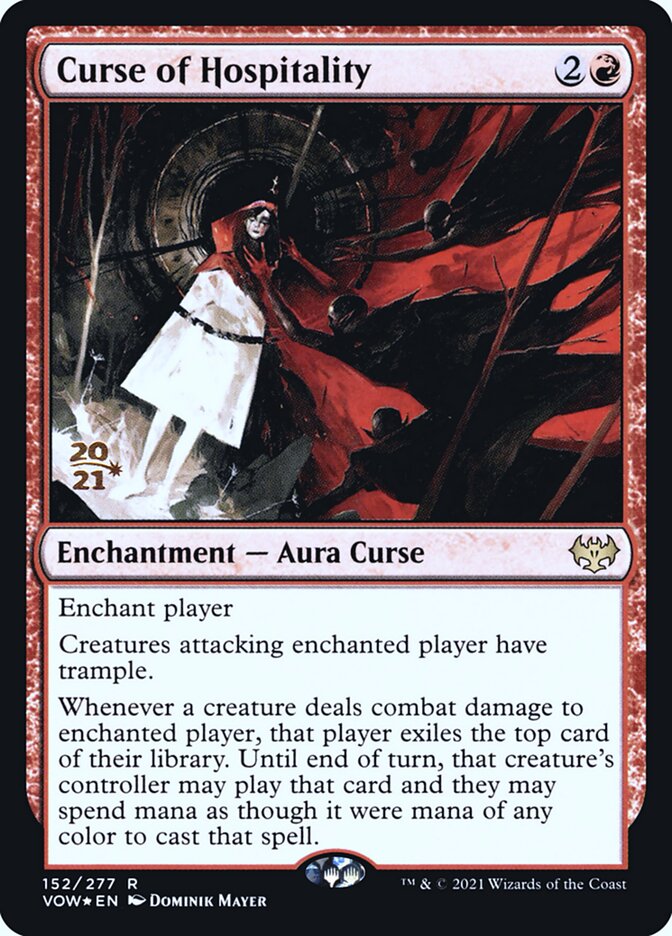 Curse of Hospitality (Innistrad: Crimson Vow Promos #152s)