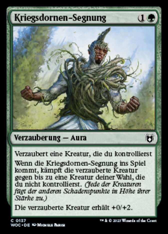 Warbriar Blessing (Wilds of Eldraine Commander #137)