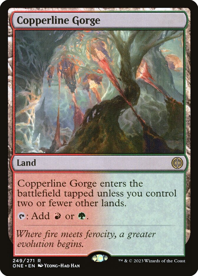 Copperline Gorge (Phyrexia: All Will Be One #249)