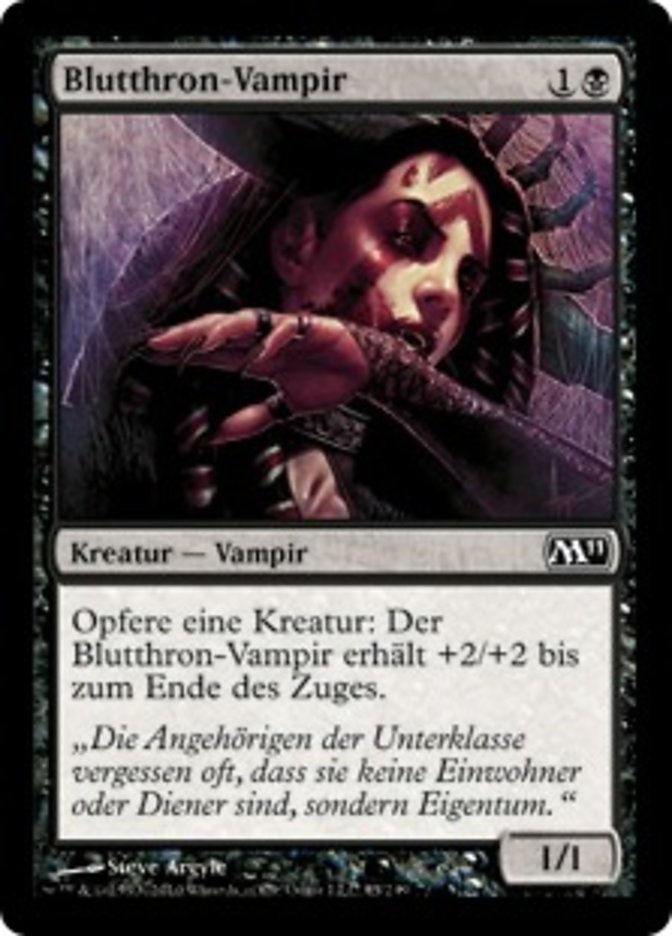 Bloodthrone Vampire (Magic 2011 #85)