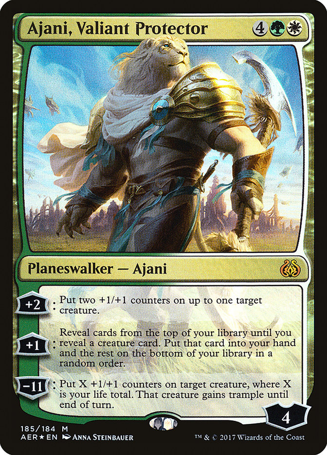 Ajani, Valiant Protector (Aether Revolt #185)