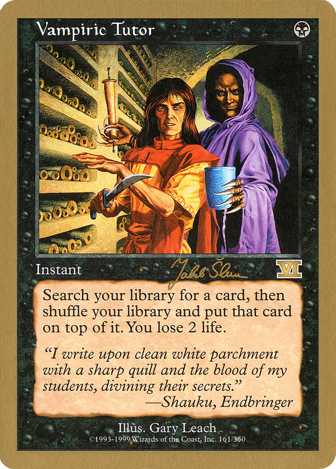 Vampiric Tutor (World Championship Decks 1999 #js161)