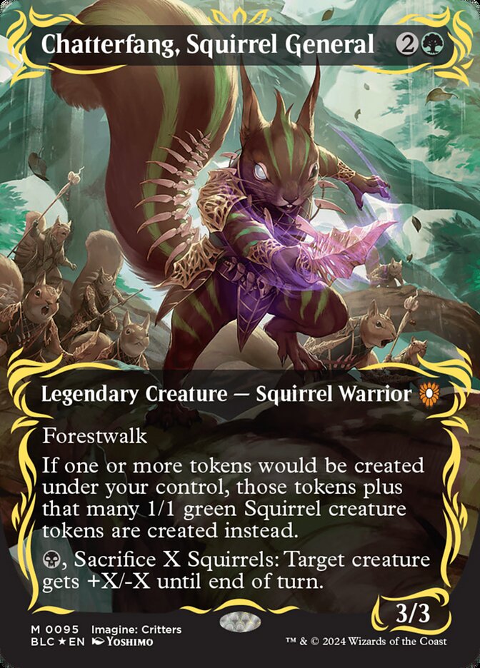 Chatterfang, Squirrel General (Bloomburrow Commander #95)