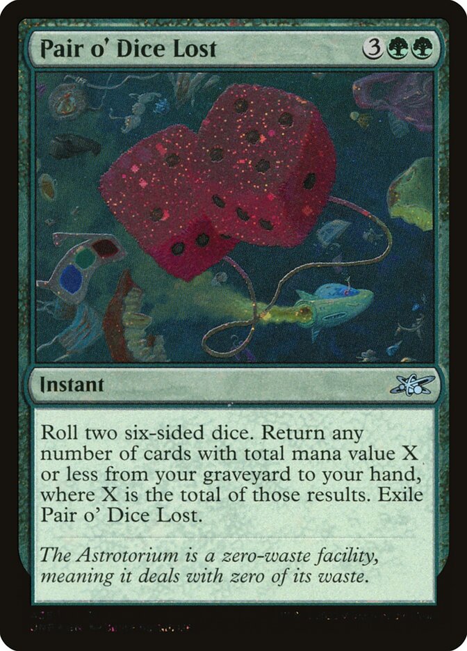 FOIL PAIR O' DICE LOST X4 Unfinity Magic MTG MINT CARD