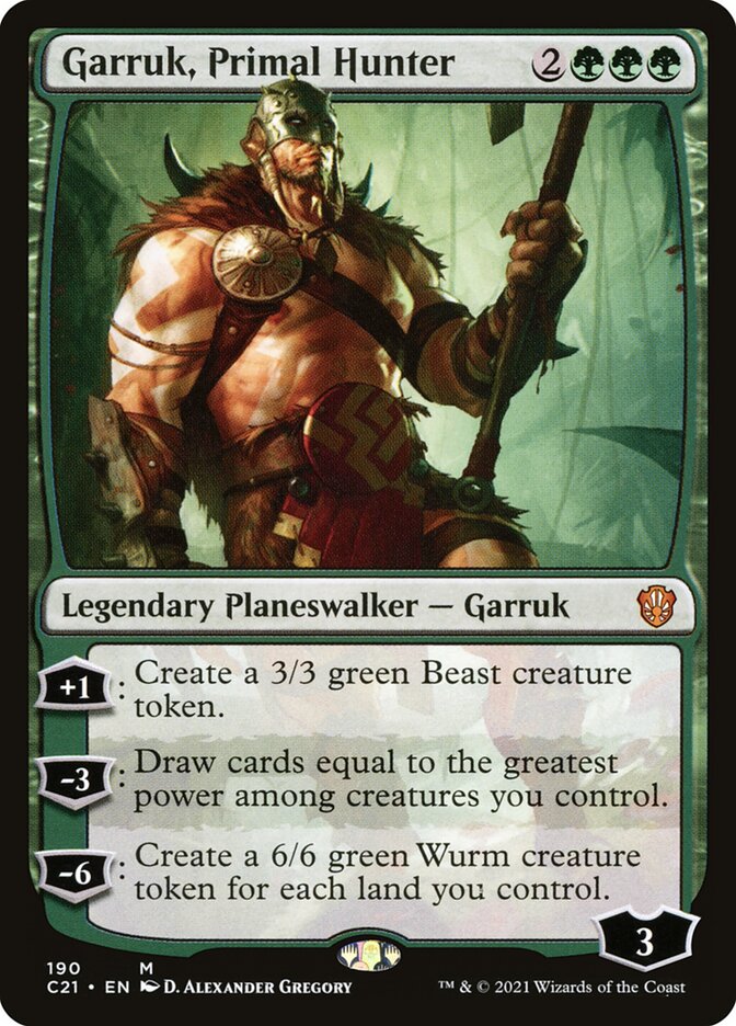 Garruk, Primal Hunter (Commander 2021 #190)