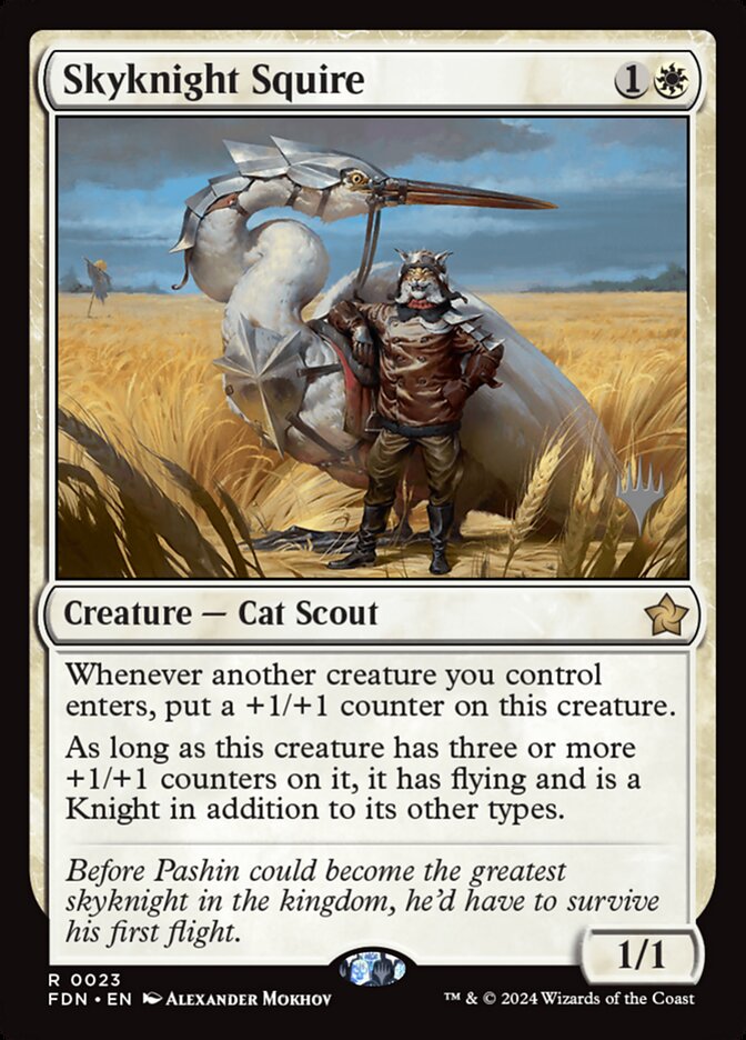 Skyknight Squire (Foundations Promos #23p)