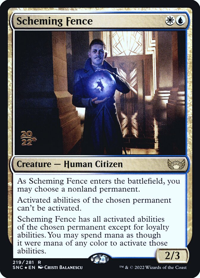 Scheming Fence (Streets of New Capenna Promos #219s)