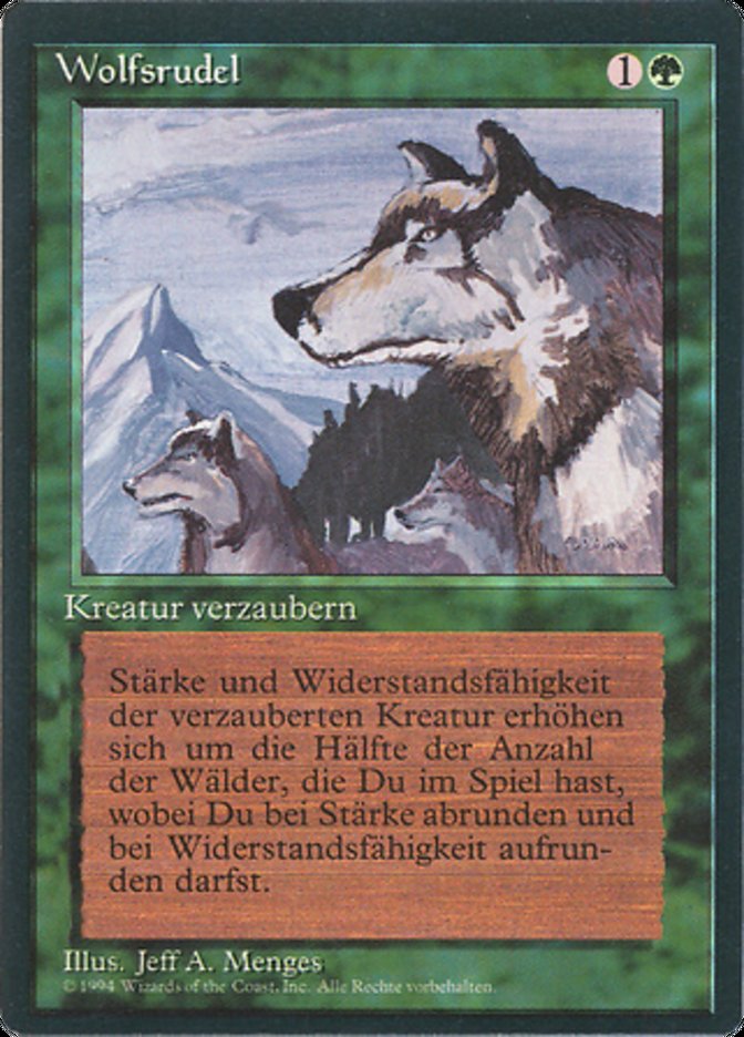 Aspect of Wolf (Foreign Black Border #186)