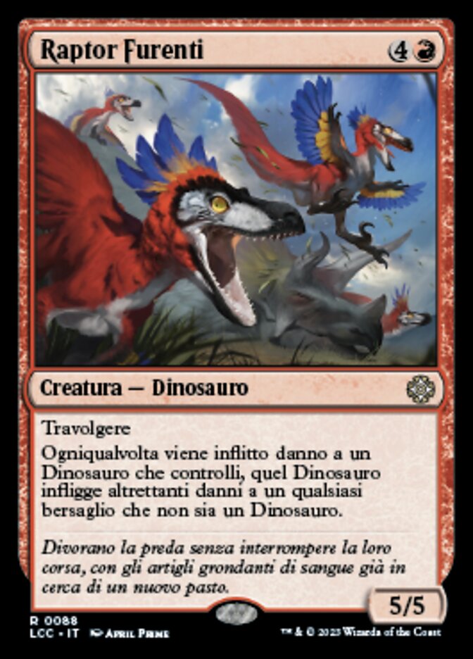 Wrathful Raptors (The Lost Caverns of Ixalan Commander #88)