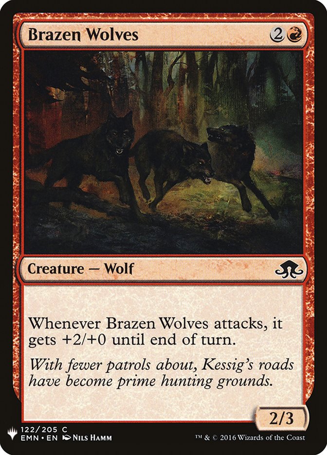 Brazen Wolves (The List #EMN-122)