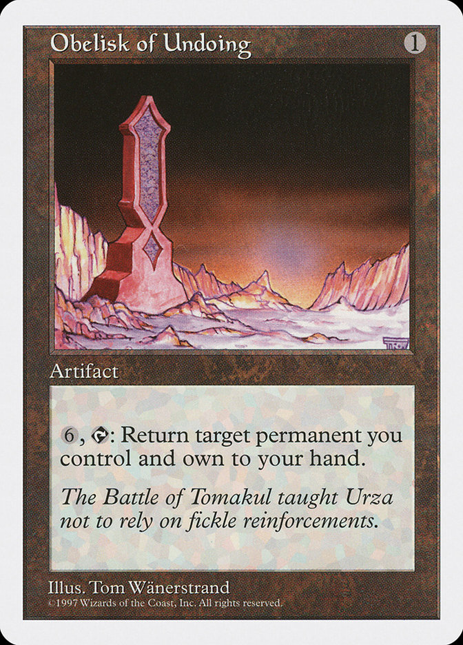 Obelisk of Undoing (Fifth Edition #392)