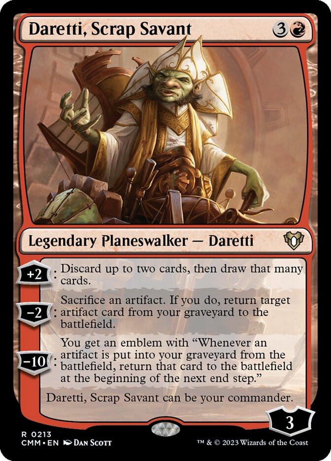 Daretti, Scrap Savant (Commander Masters #213)