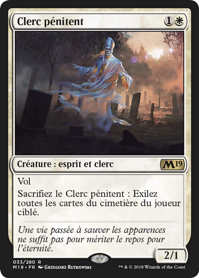 Remorseful Cleric (Core Set 2019 #33)