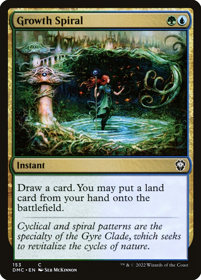 · Gathering The Scryfall Commander Spiral #153 Search · (DMC) Magic Growth United Dominaria