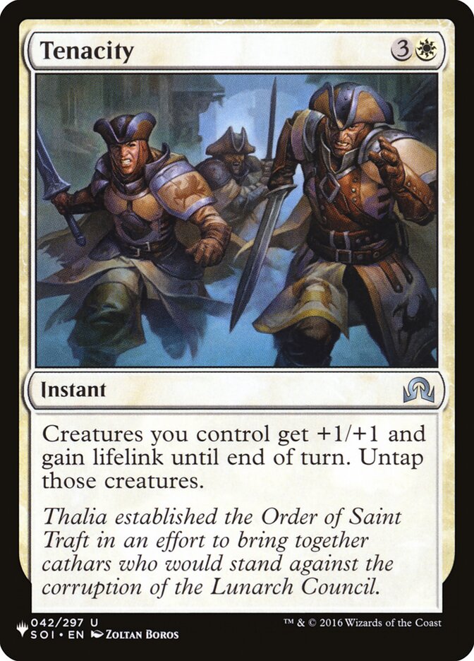 Tenacity (The List #SOI-42)