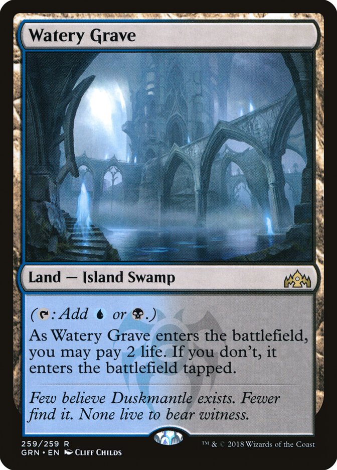 Watery Grave · Guilds of Ravnica (GRN) #259 · Scryfall Magic The