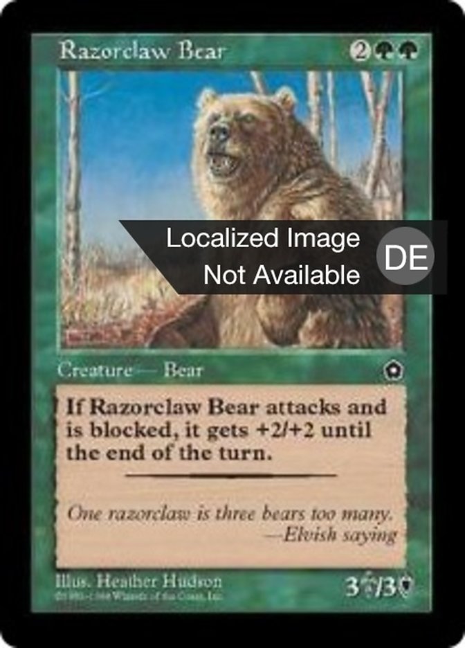 Razorclaw Bear (Portal Second Age #142)