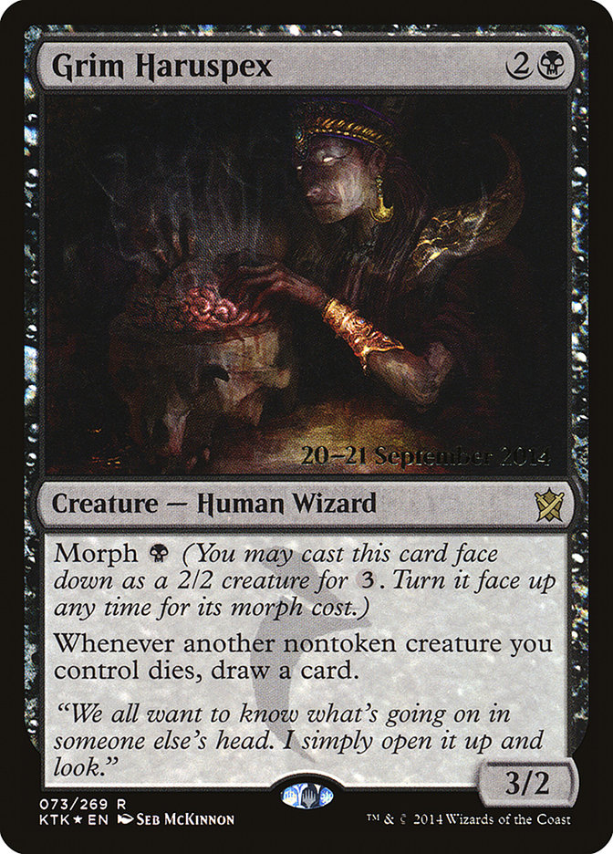 Grim Haruspex (Khans of Tarkir Promos #73s)