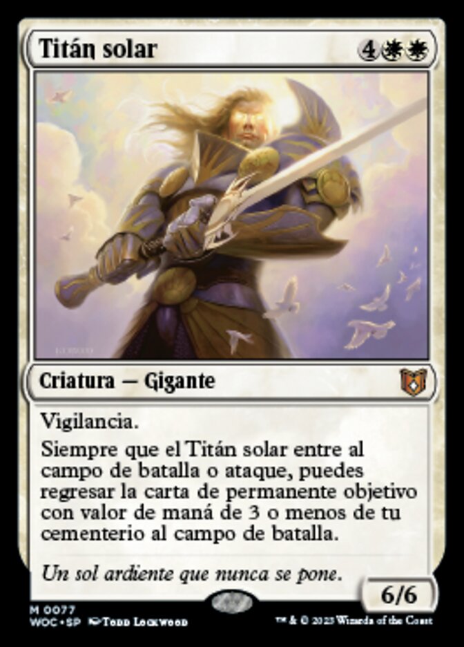 Sun Titan (Wilds of Eldraine Commander #77)