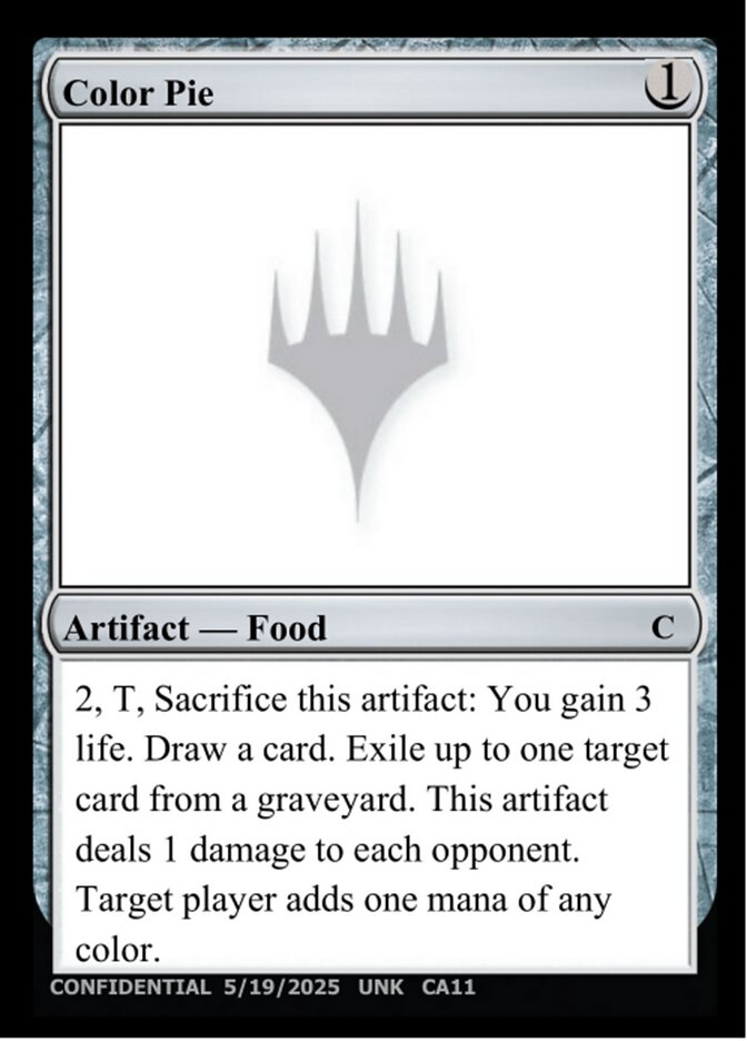 Color Pie MTG card