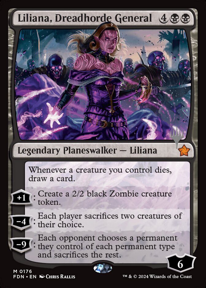 Liliana, Dreadhorde General (Foundations Promos #176p)