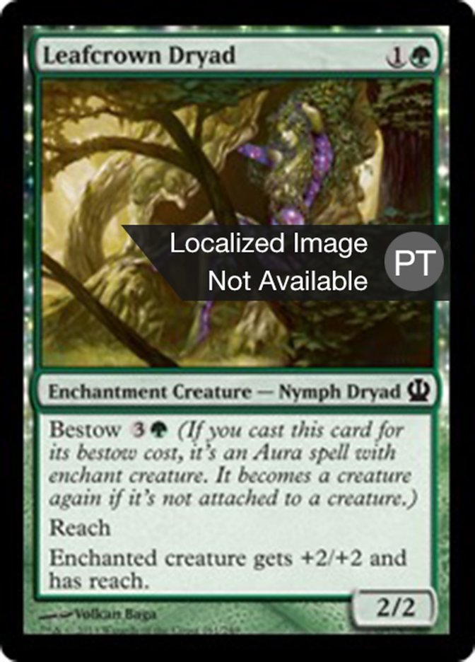 Leafcrown Dryad (Theros #161)