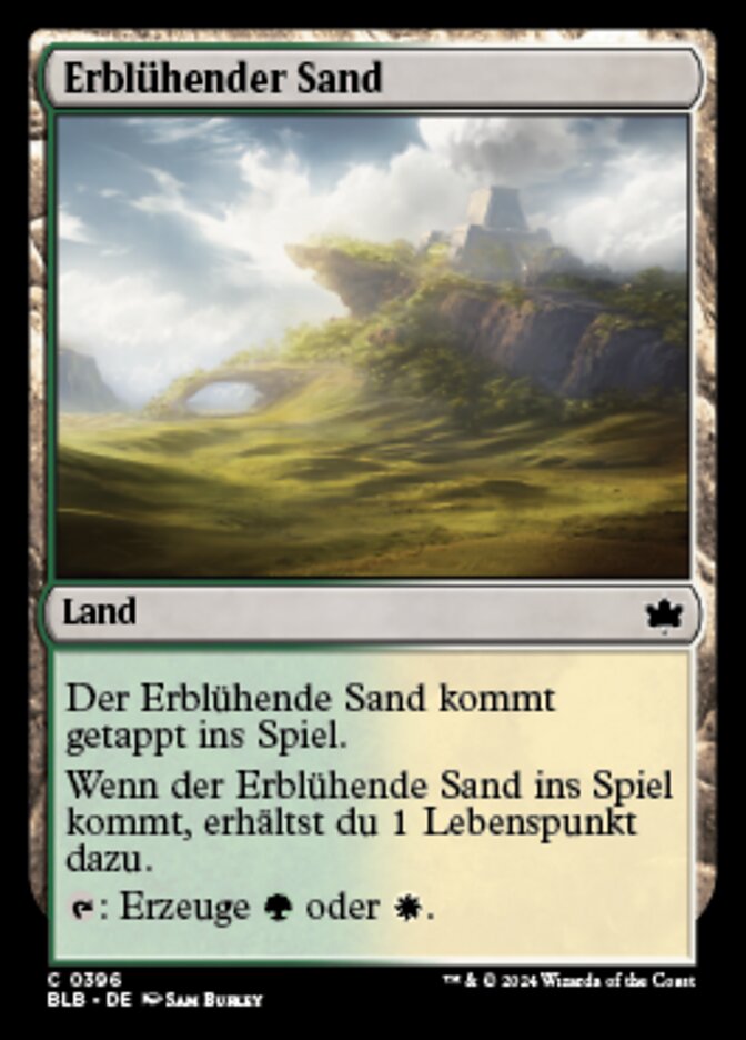 Erblühender Sand