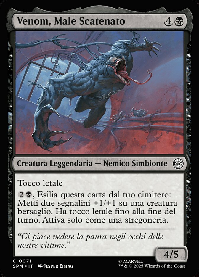 Venom, Male Scatenato