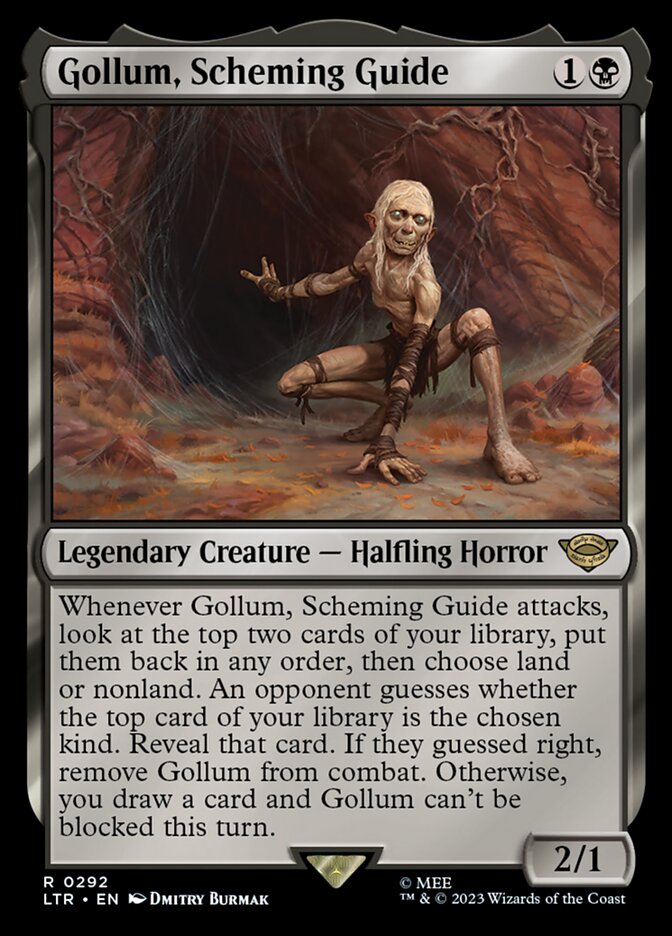 MtG LotR set: The Gollum card is a perfect representation of the character  : r/lotr