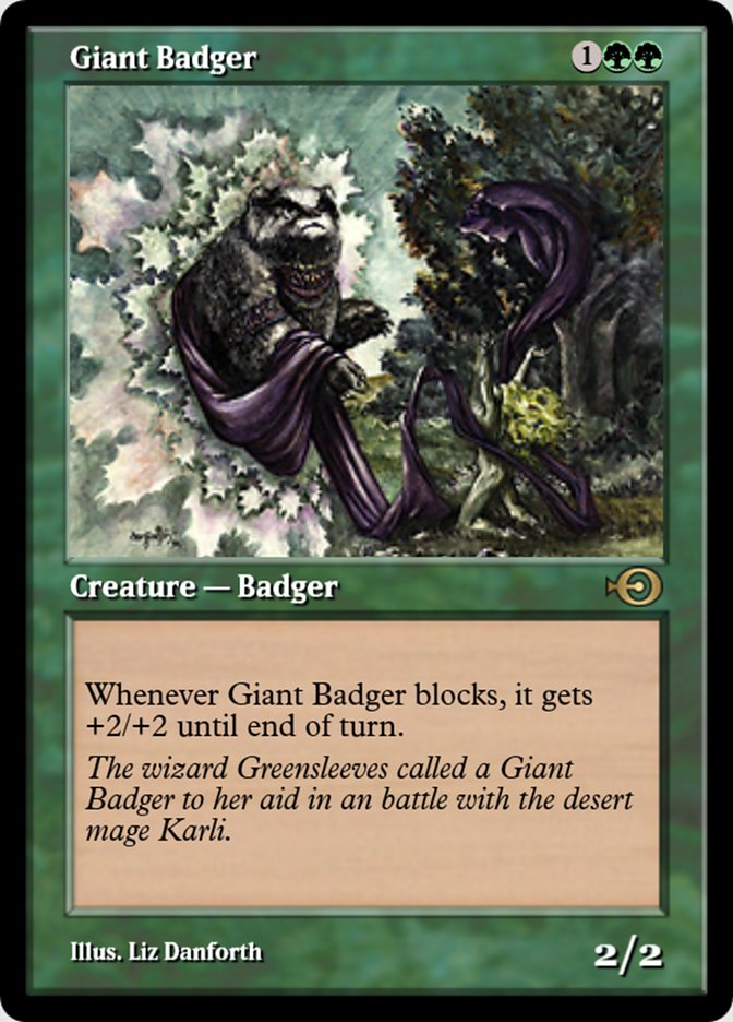 Giant Badger (Magic Online Promos #35960)